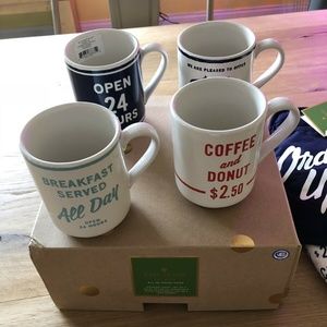 New Kate Spade ALL IN GOOD Taste Diner Mugs